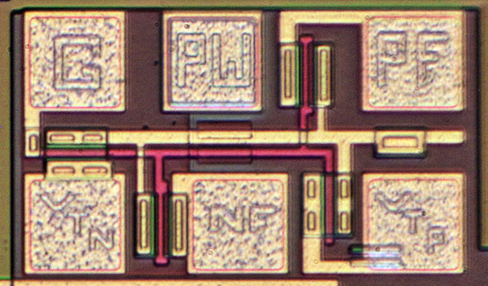 DAC709 Logik Die Detail Teststrukturen