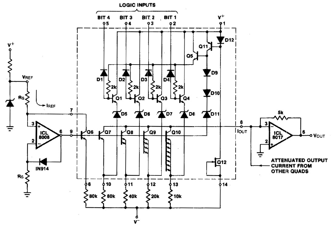 DAC80 ICL8018 Schaltplanausschnitt