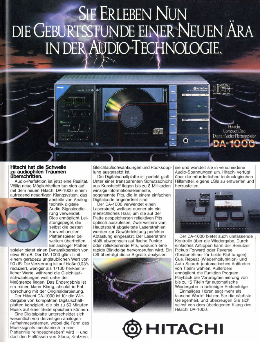 Audio Februar 1983 / DA-1000 Werbung