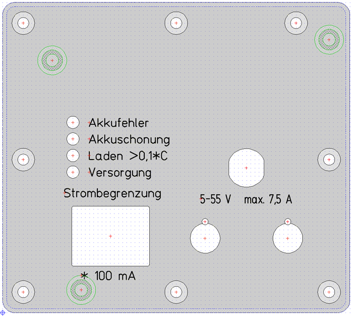 Kofferradio Schaltregler Frontpanel