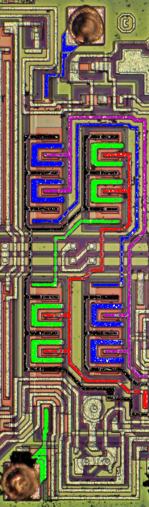 LF411 Die Detail Eingang