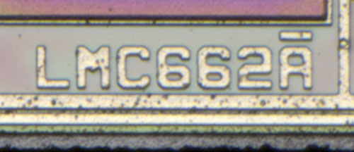 LMC662 Die Detail
