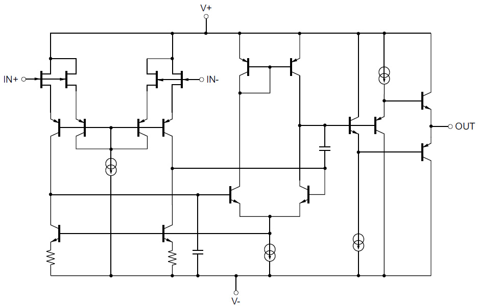 OPA827 Datenblatt Schaltplan