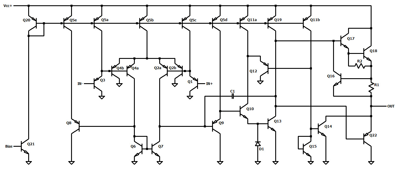 LM2904 Die Schaltung