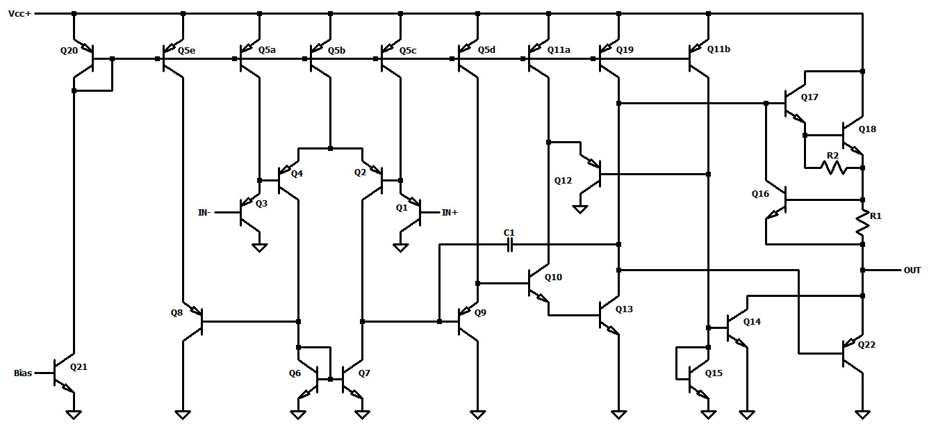 LM2904 Die Schaltung