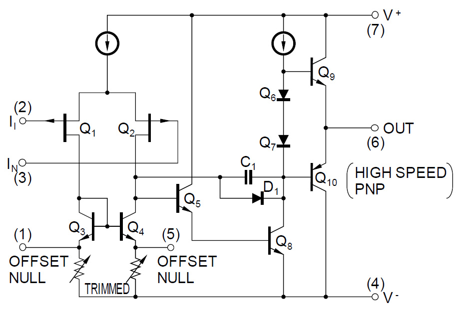 µPD811 Datenblatt Schaltplan