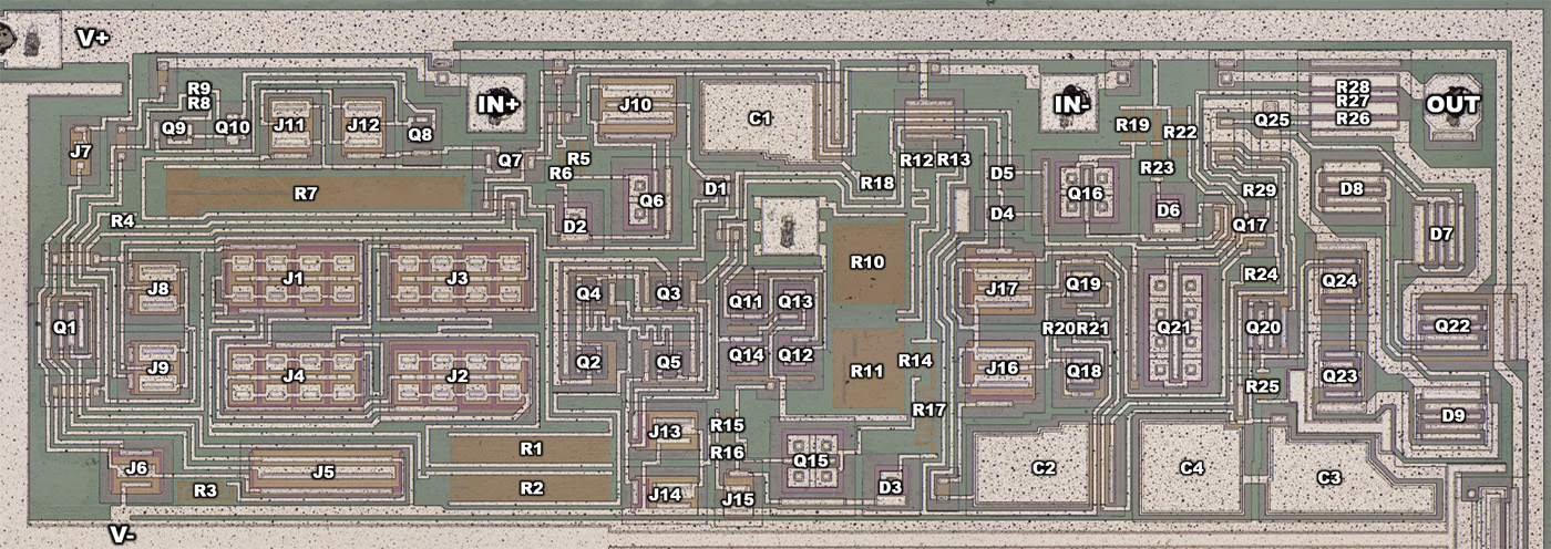 OPA4134 Die Schaltung
