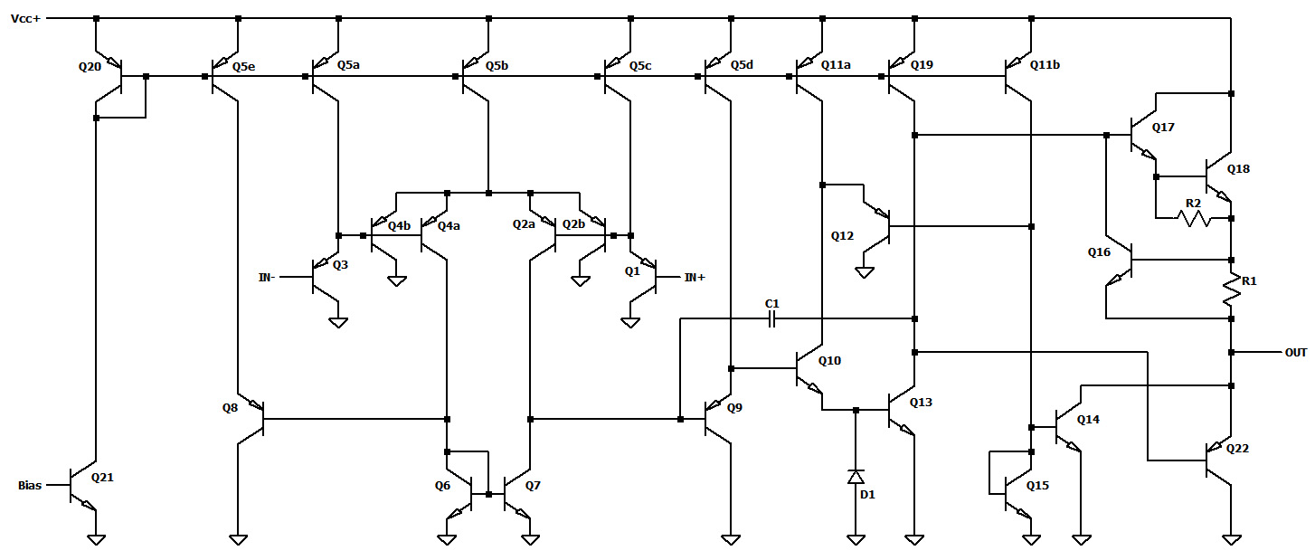 LM2904 Die Schaltung