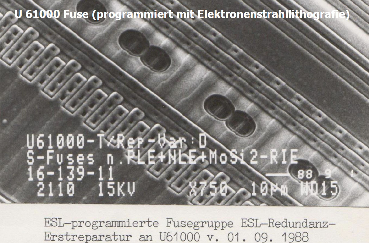 Entwicklung des Megabitspeichers U61000 1986 bis 1990