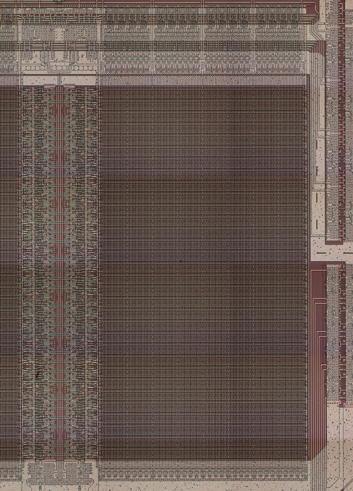 MB81C71A Die Speicherfläche