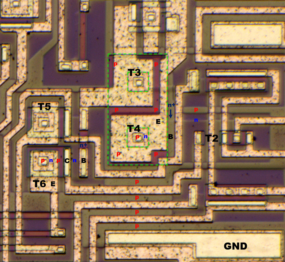 MC1403 Die 30pF-Kondensator