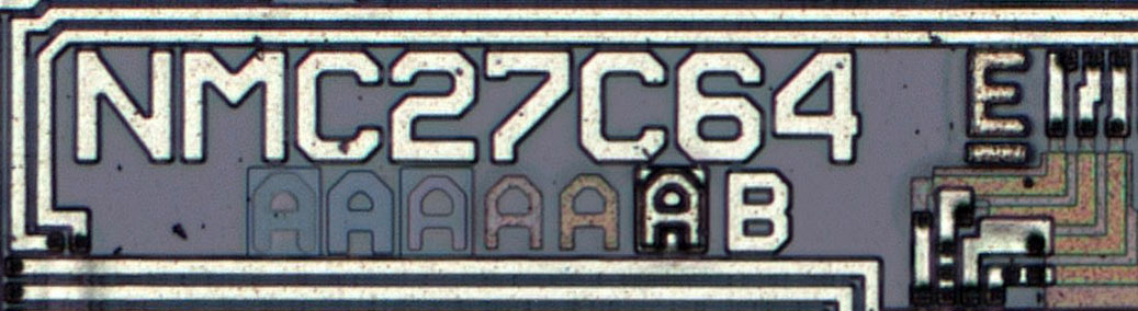 NMC27C64 Die Detail
