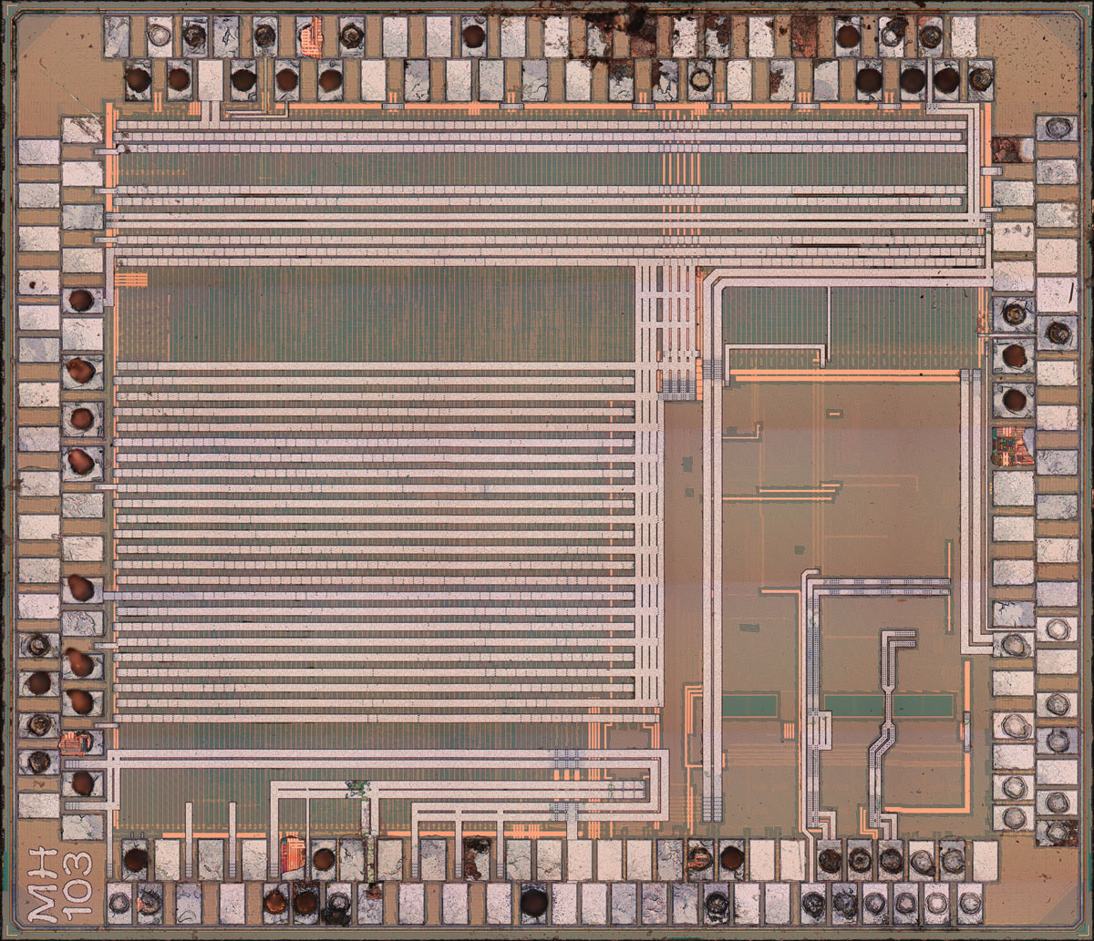 STM32F103C8T6 Fälschung MH2103ACBT6 Die