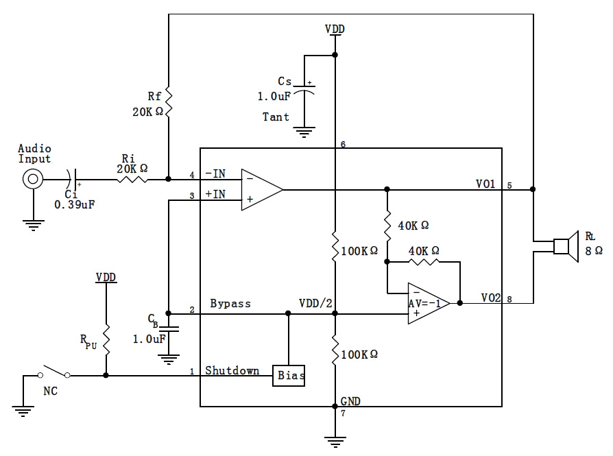 FM8002 Datenblatt Schaltplan