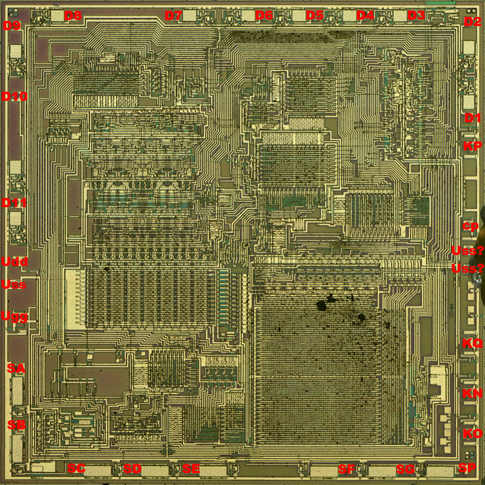 U821 Die Anschlüsse