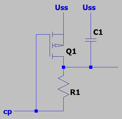 U821 Schaltung CLK Input