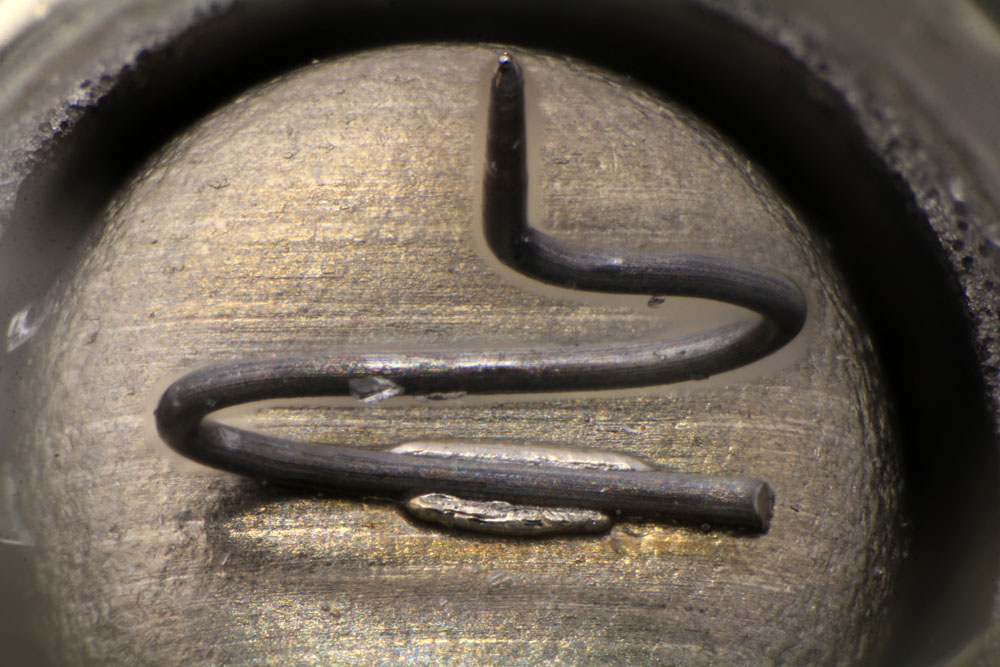 D2Ž Aufbau Spitzenelektrode