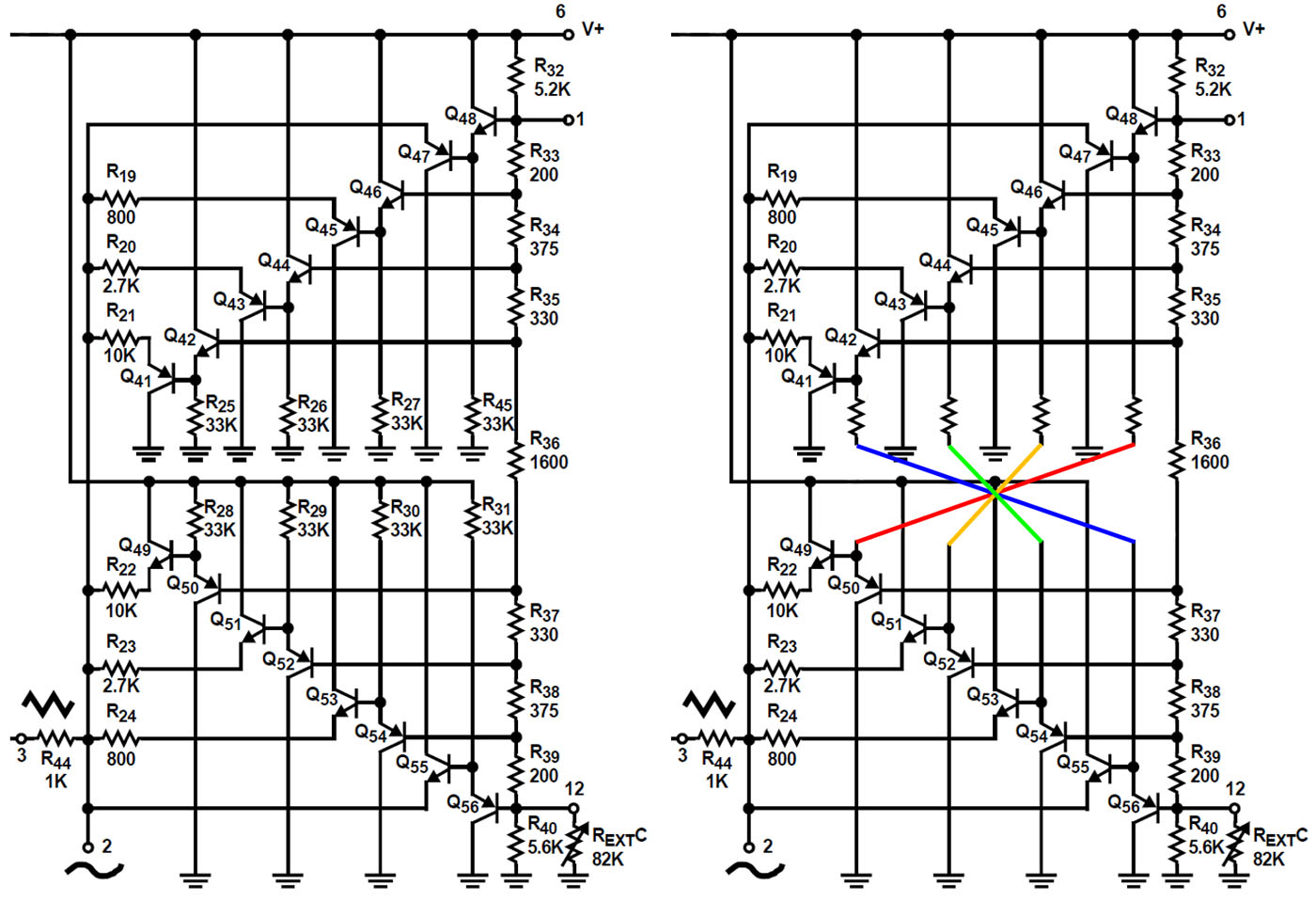 ICL8038 Schaltplan Dreieck-Sinus-Wandler