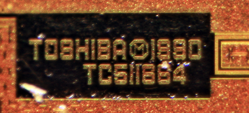 RAM TC511664BJ-80 Die Detail