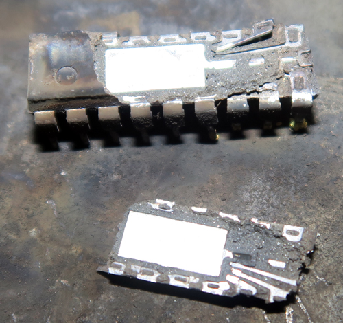 Decapping Epoxidgehäuse Feuer