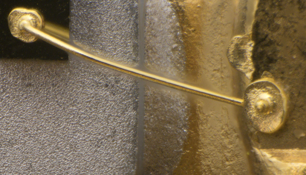 Lasermodul Bonddrähte