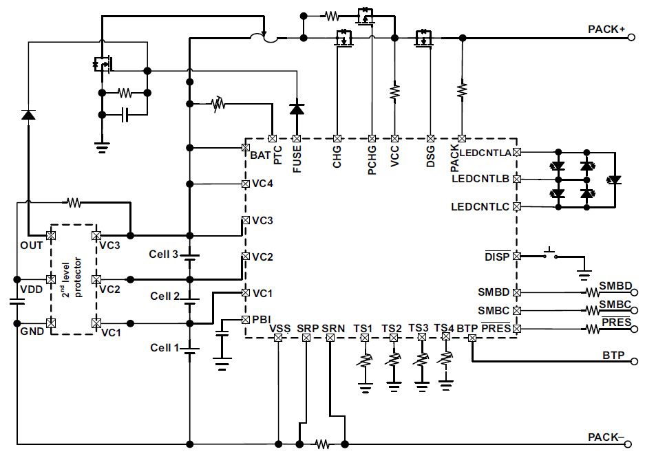 BQ40Z50 Datenblatt Applikation