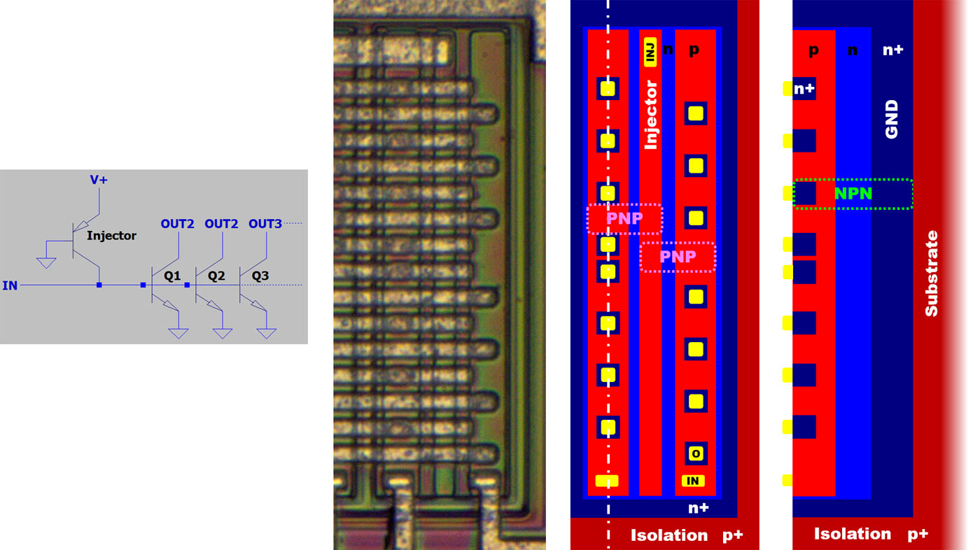 CA3161 Die I2L Analyse