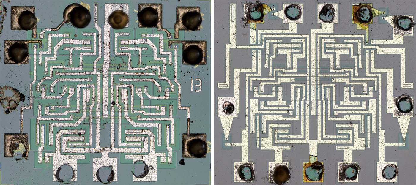 К155TЛ1 / K155TL1 - SN7413 Die Vergleich