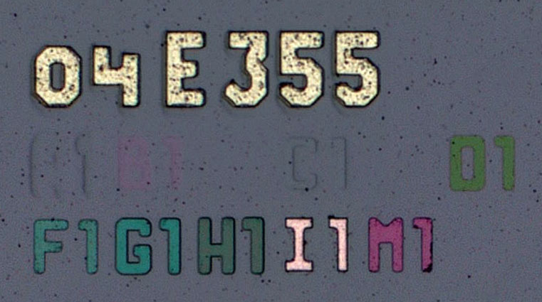 D355 Die Detail