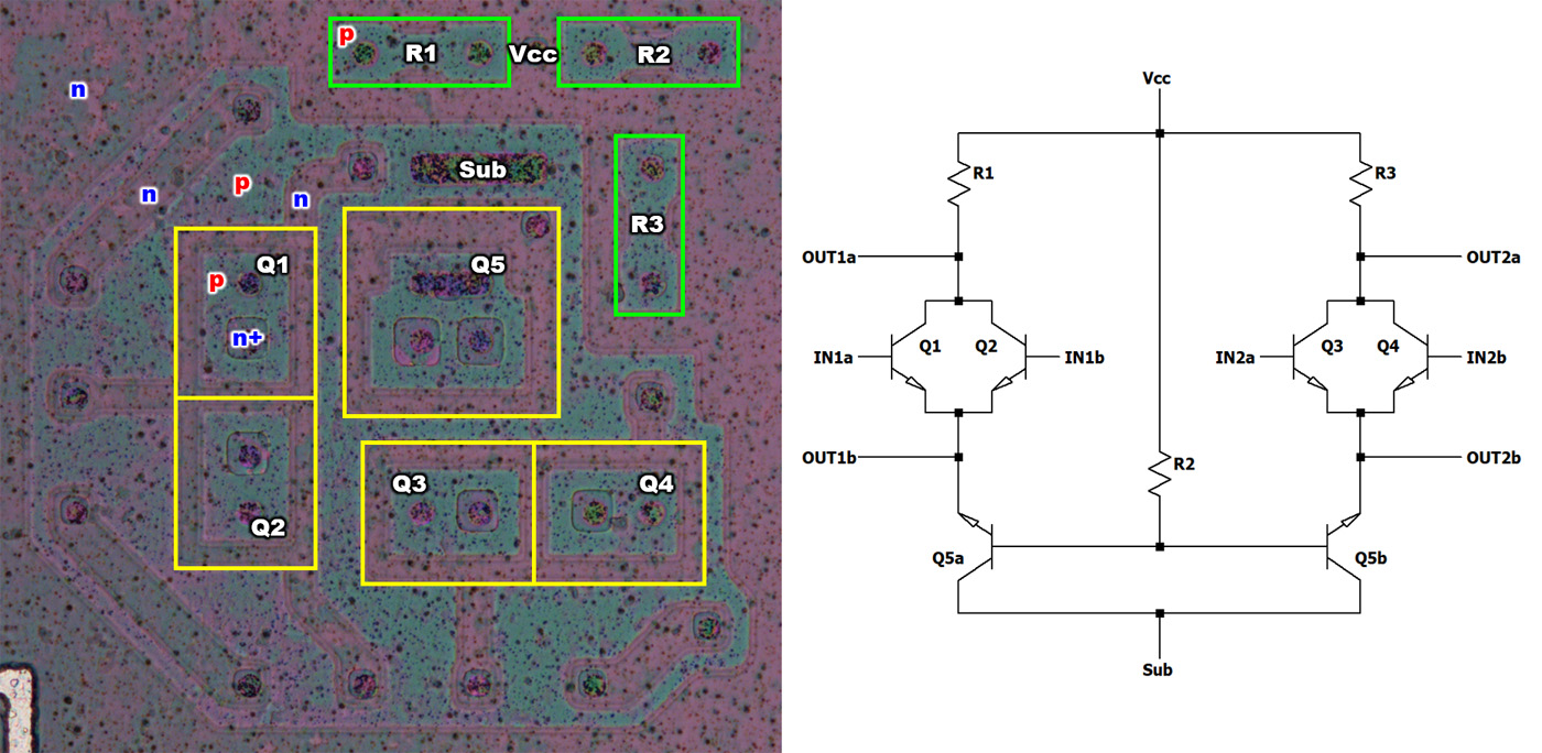 ULA2C210E Die Zelle Analyse