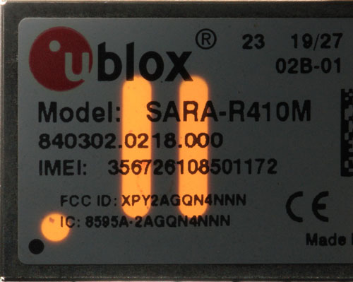 SARA-R410M Schirmblech