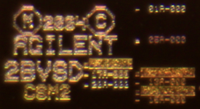 Logitech G9 Avago S6090 Die Detail Agilent Maskensatz