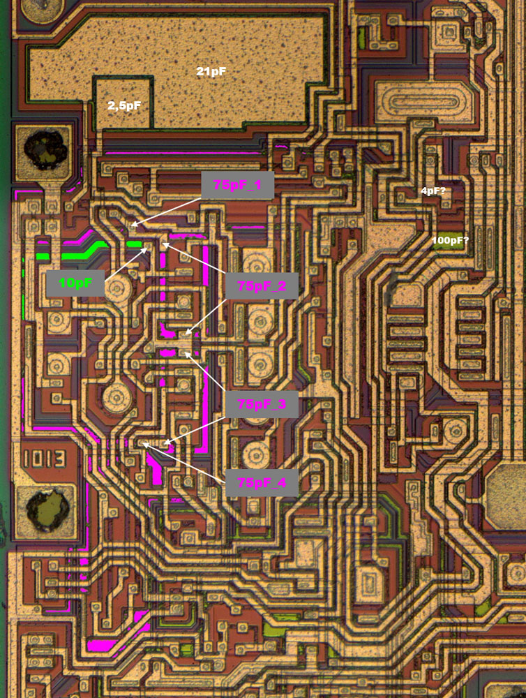 LT1013 Die Kondensatoren