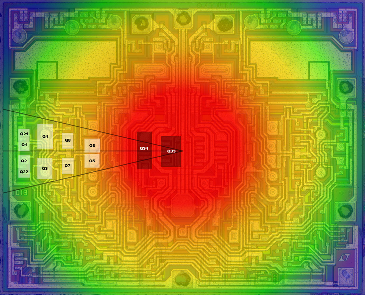 LT1013 Die Platzierung Eingangsstufe