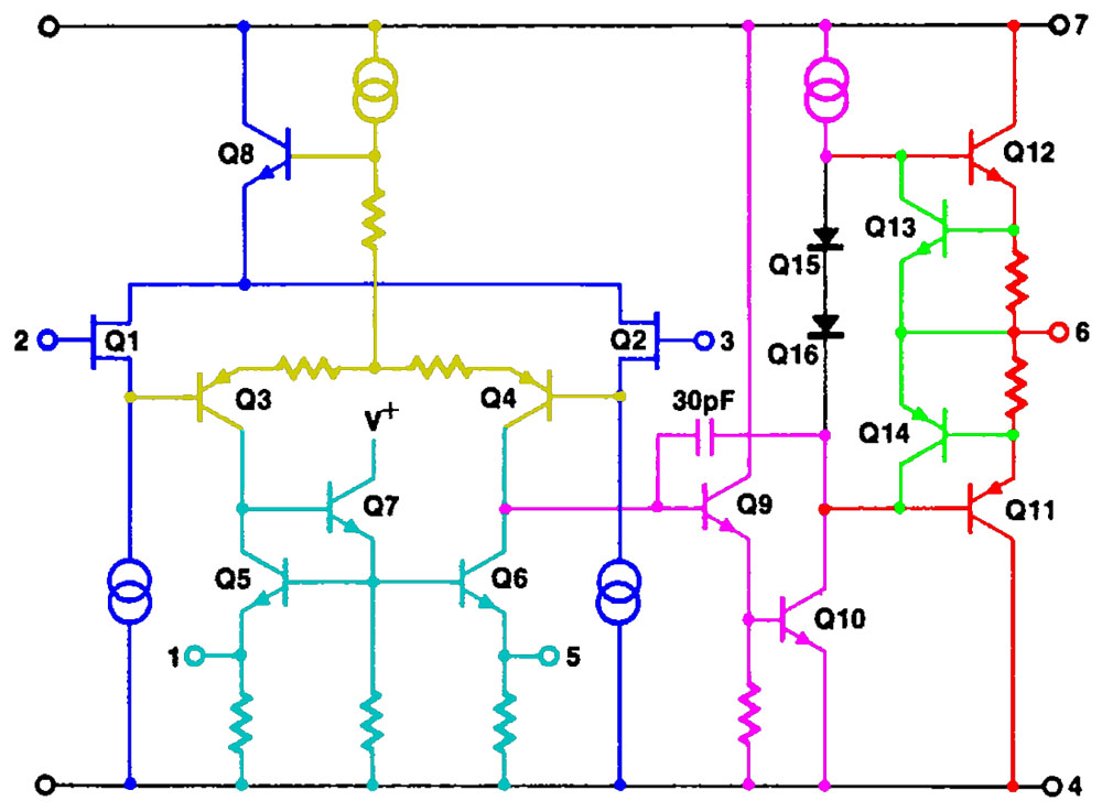 ICL8007 Schaltplan mit Offset