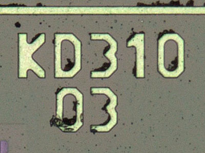 KD310 Die Detail
