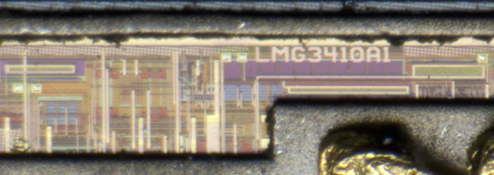 LMG3410 Steuerschaltkreis Die Detail