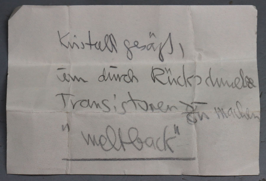 Germaniumkristall Rückschmelze