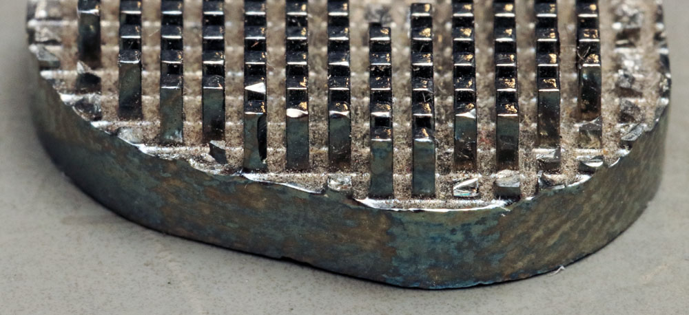 Germaniumkristall Rückschmelze Detail