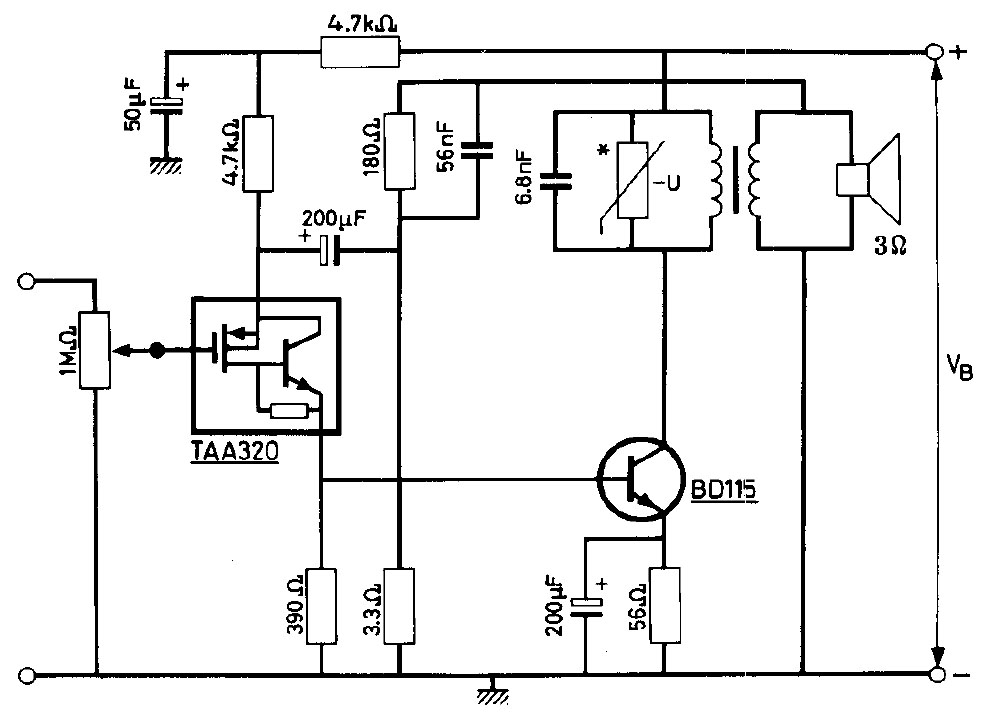 TAA320 Datenblatt Applikation