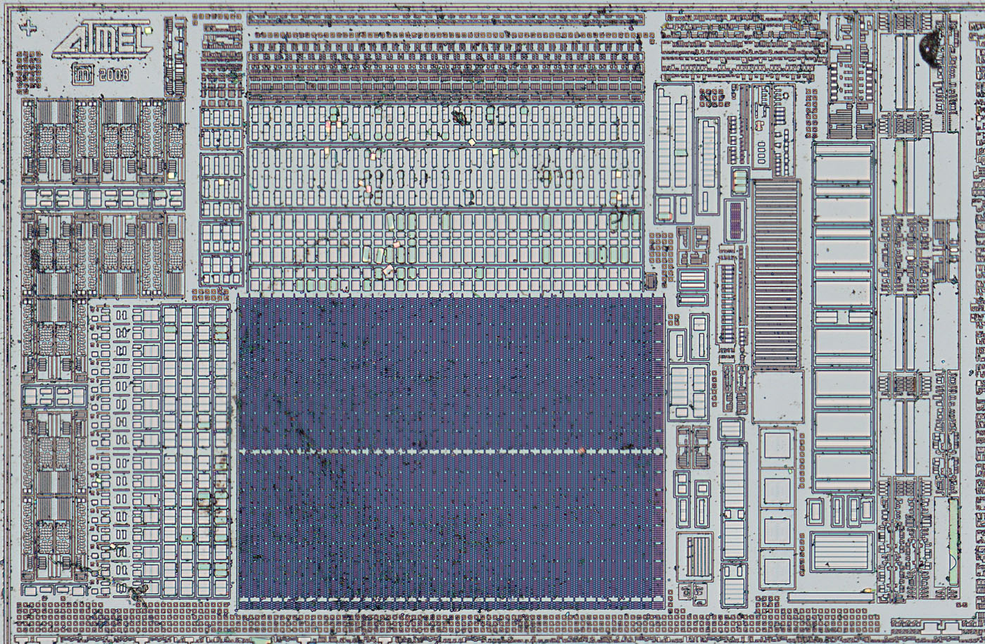 ATtiny10 Die delayered Detail