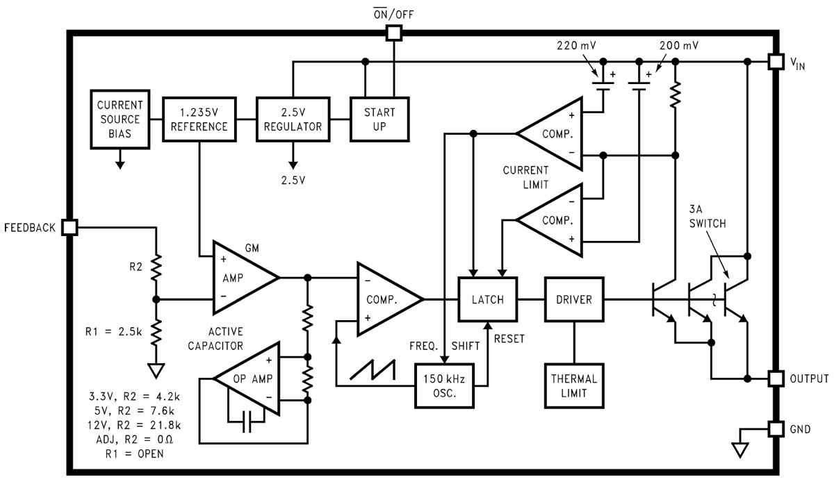 LM2596 Schaltplan