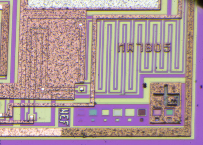 MA7805 Die Detail