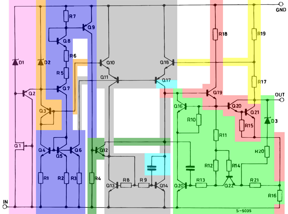 7915 Datenblatt ST Microelectronics Schaltplan