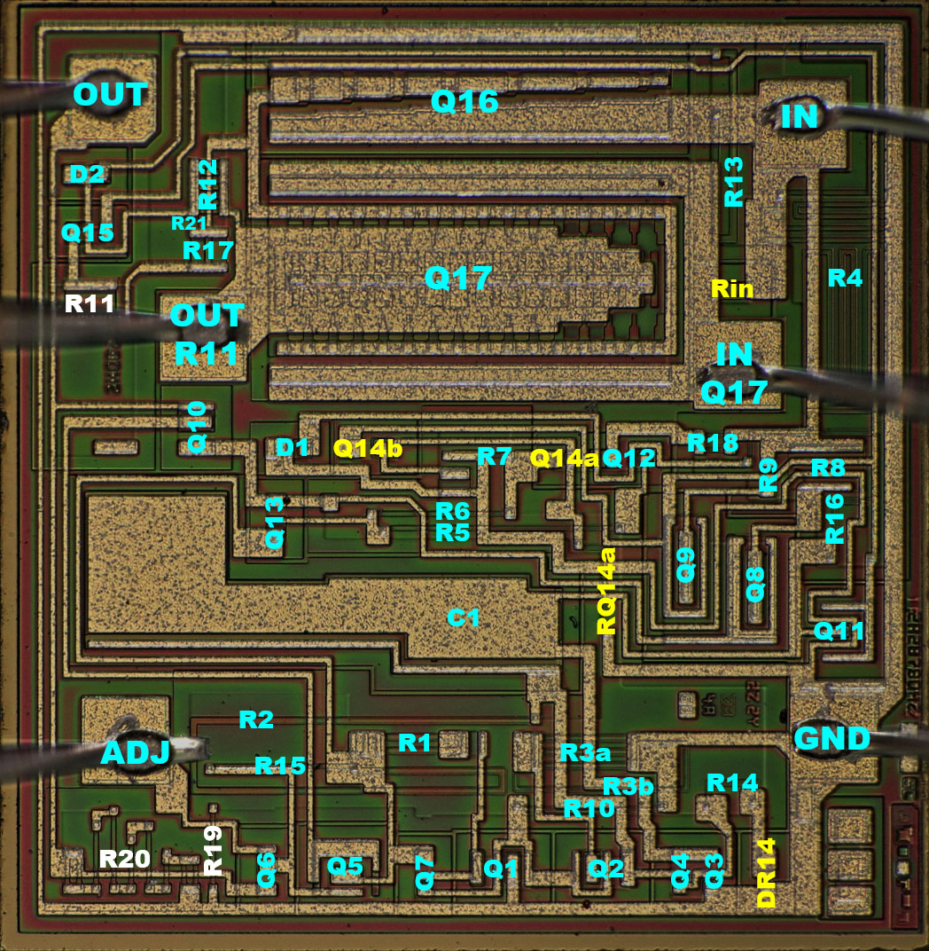 µA78HG Regler Die Analyse